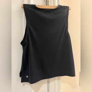 Lululemon Black Cropped Muscle Tank